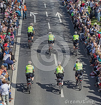 Uraniastrasse street before the Sechselauten parade Editorial Stock Photo