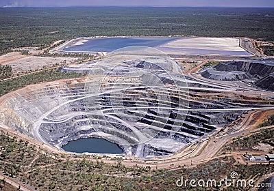 Uranium mine Stock Photo