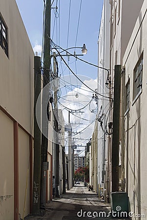 Urban Alley Stock Photo