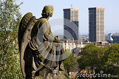 Glasgow Necropolis Graveyard Stock Photo