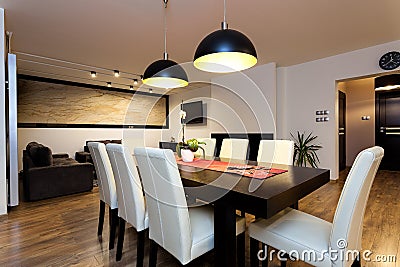 Urban apartment - climatic interior Stock Photo