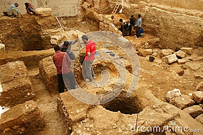 Urban Archaeology Editorial Stock Photo