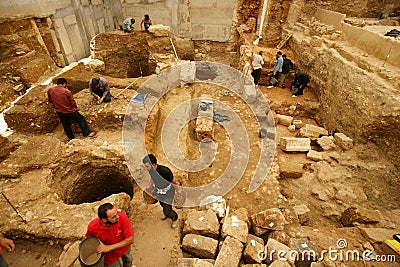 Urban Archaeology Editorial Stock Photo