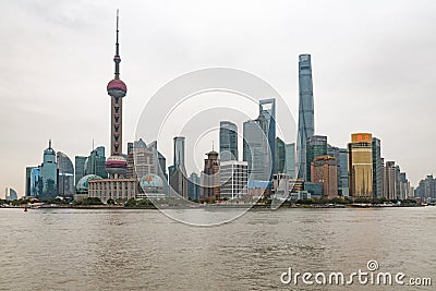 Urban architectural landscape of Shanghai Editorial Stock Photo