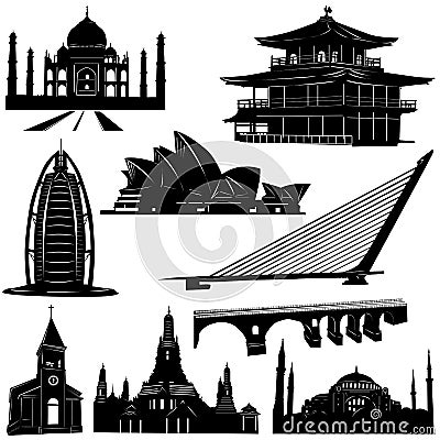 urban architecture building vector 2 Vector Illustration