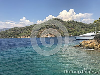 Fethiye views of the sea, Mugla, Turkey Stock Photo