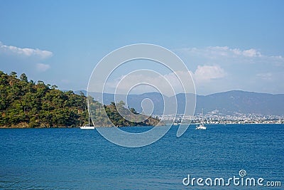 Fethiye views of the sea, Mugla, Turkey Stock Photo