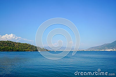 Fethiye views of the sea, Mugla, Turkey Stock Photo