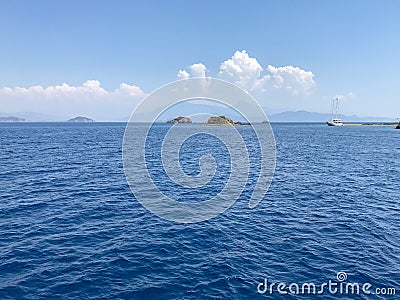 Fethiye views of the sea, Mugla, Turkey Stock Photo