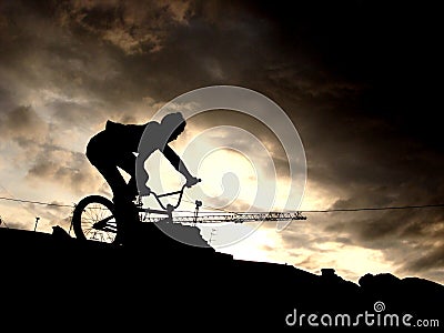 Urban BMX rider Stock Photo