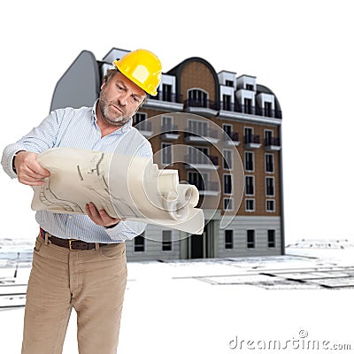 Urban building renovation Stock Photo