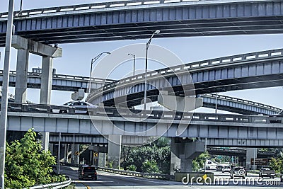 Urban city roads, jungle, police Editorial Stock Photo