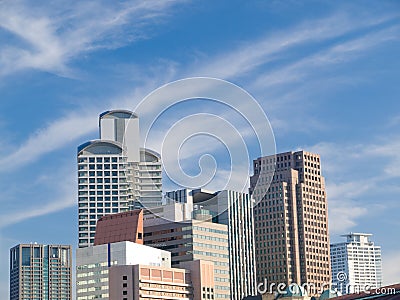 Urban city scene Stock Photo