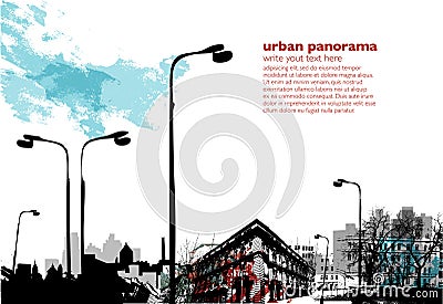 Urban collage Vector Illustration