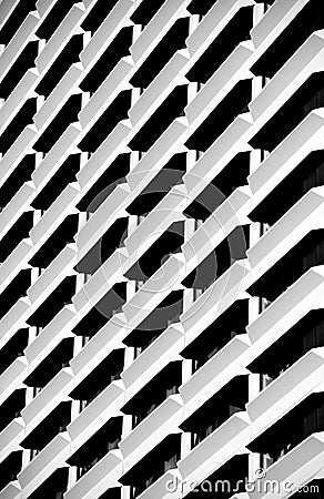 Urban construction, architecture details and fragment in black and white, architecture abstract in B&W, urban creatives, architec Stock Photo
