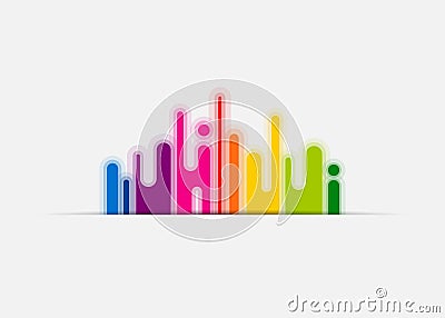 Urban designed background Vector Illustration