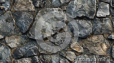 Urban Elegance: Textured Grey Stone Pavement Background Stock Photo