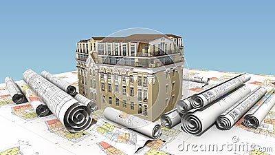 Urban elite construction Stock Photo