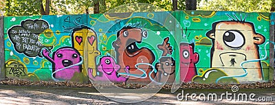 Urban grafitti art Editorial Stock Photo
