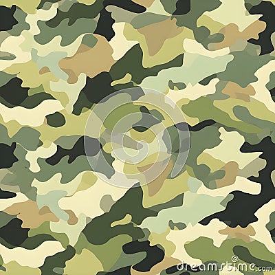 Urban Jungle Seamless Camouflage Pattern for Modern Design Projects Stealth Artistry Seamless Camouflage Pattern Stock Photo
