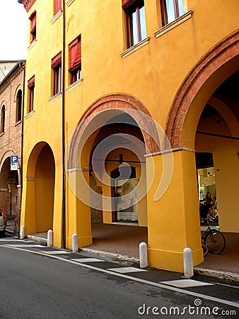 Urban landscape in Ferrara Editorial Stock Photo