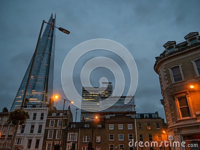 Urban landscape with Georgian style buildings Editorial Stock Photo