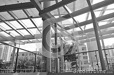 Urban Line Structures Stock Photo