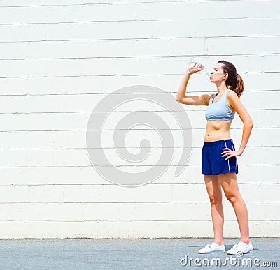 Urban Mature Woman Exercising Stock Photo