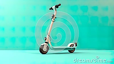 urban mobility and eco-conscious living with a sleek and stylish scooter. Stock Photo