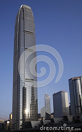 Urban Office Buildings, Hong Kong, China Stock Photo