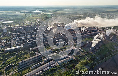 Urban panorama aerial view. Stock Photo