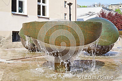 Urban public fountain Stock Photo