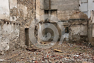 Urban ruins background Stock Photo