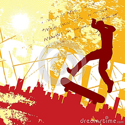 Urban skater Vector Illustration