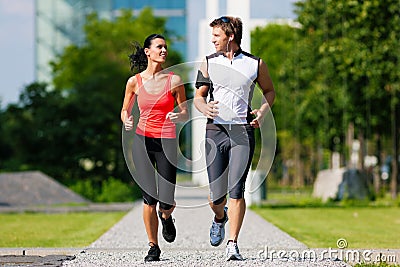 Urban sports - fitness in the city Stock Photo