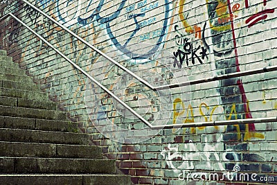 Urban stairway Stock Photo