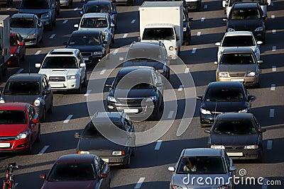 Urban traffic Stock Photo