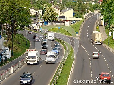 Urban traffic Stock Photo