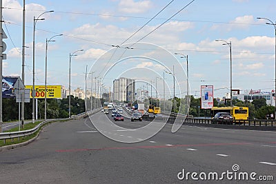 Urban transport on highway Editorial Stock Photo