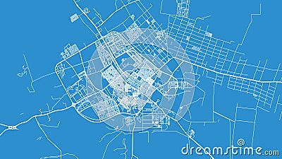 Urban vector city map of Tabuk, Saudi Arabia, Middle East Vector Illustration