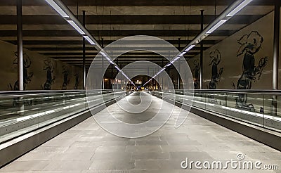 Urban view of cais de sodre metro station in Lisbon portugal Stock Photo