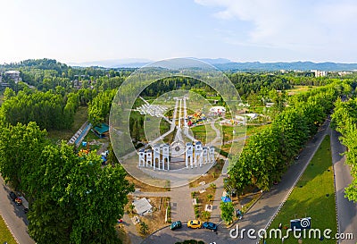 Urban views and decoration in the resort town of Tskhaltubo. Georgia Stock Photo