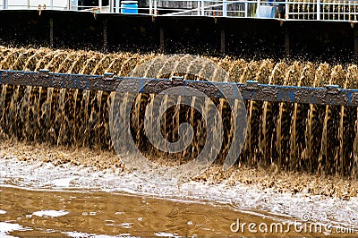 Urban wastewater treatment plant. Stock Photo