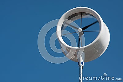 Urban wind turbine Stock Photo