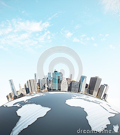 Urbanization concept Stock Photo