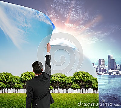 Urbanization concept Stock Photo