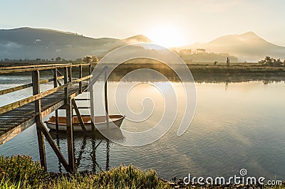 Urdaibai biosphere at biscay, spain Stock Photo