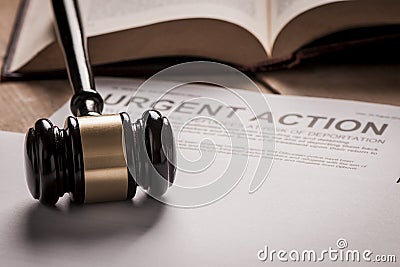 Urgent Action Stock Photo