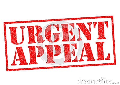 URGENT APPEAL Stock Photo