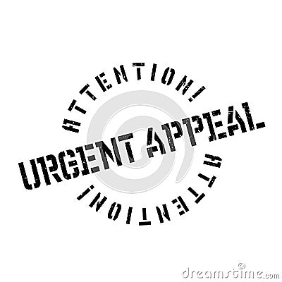 Urgent Appeal rubber stamp Stock Photo
